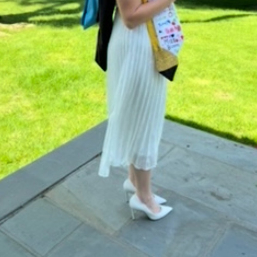 Elegant Strapless White Dress - Picture 7 of 7